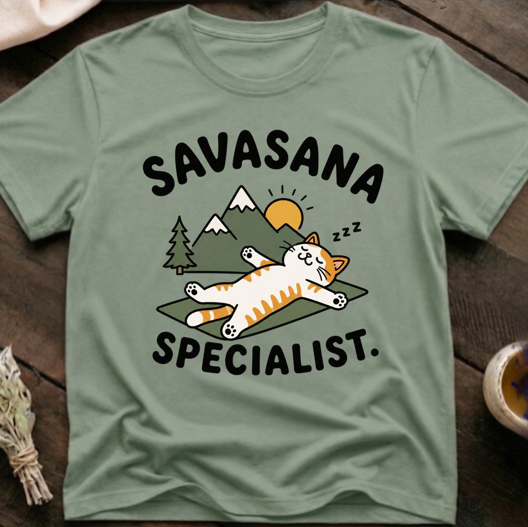 Savasana Cat T-Shirt