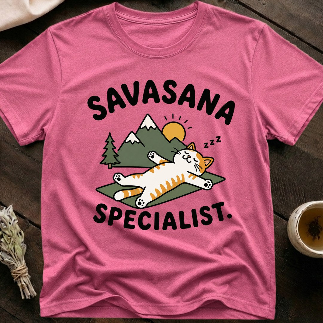 Savasana Cat T-Shirt