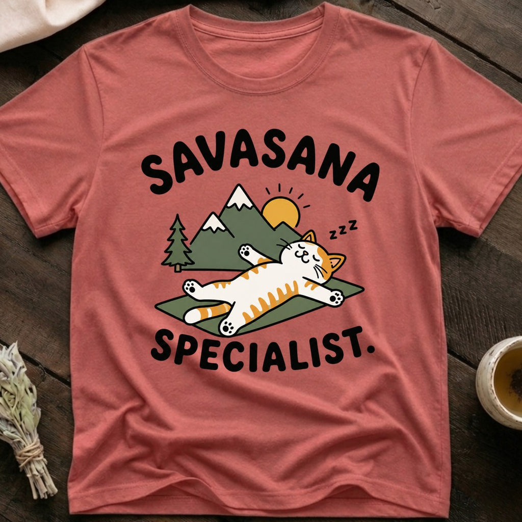 Savasana Cat T-Shirt