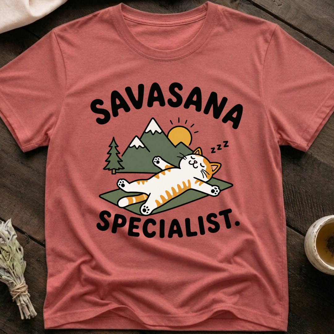 Savasana Cat T-Shirt