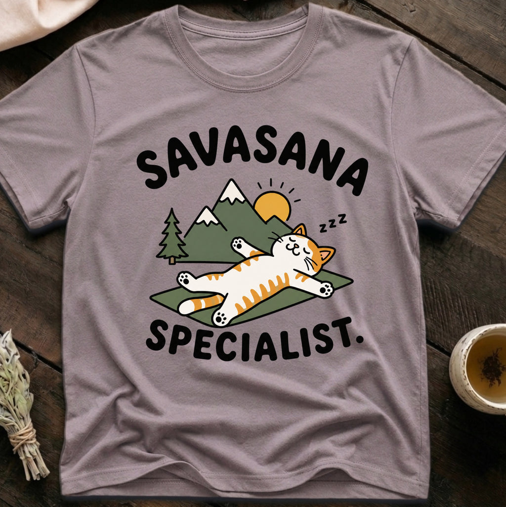 Savasana Cat T-Shirt