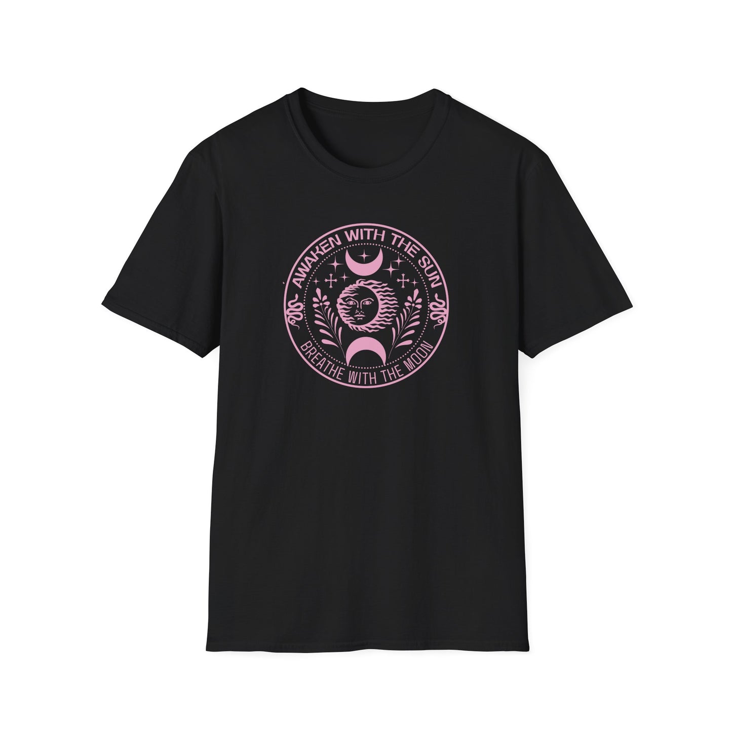 Awaken  With The Sun Breathe With The Moon Tee