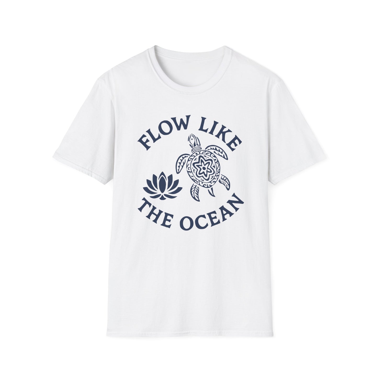 Flow Like The Ocean Tee - Yoga Inspired Design