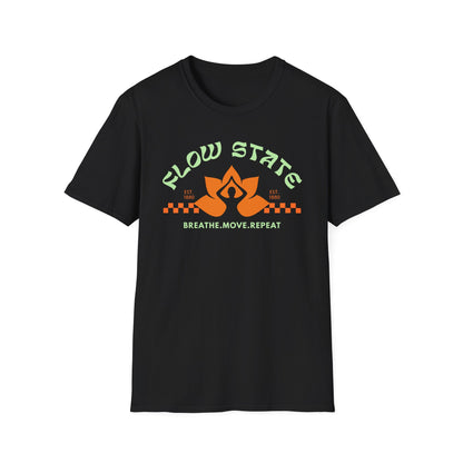Flow State Breathe Move Repeat Tee