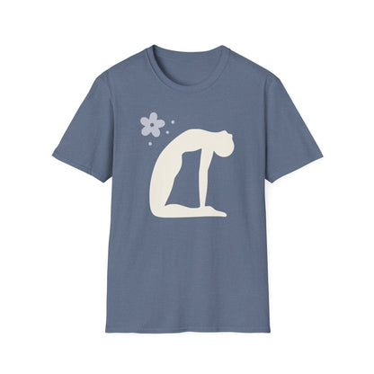 Zen Arc — Minimal Camel Pose Yoga Tee