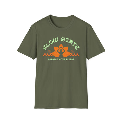 Flow State Breathe Move Repeat Tee