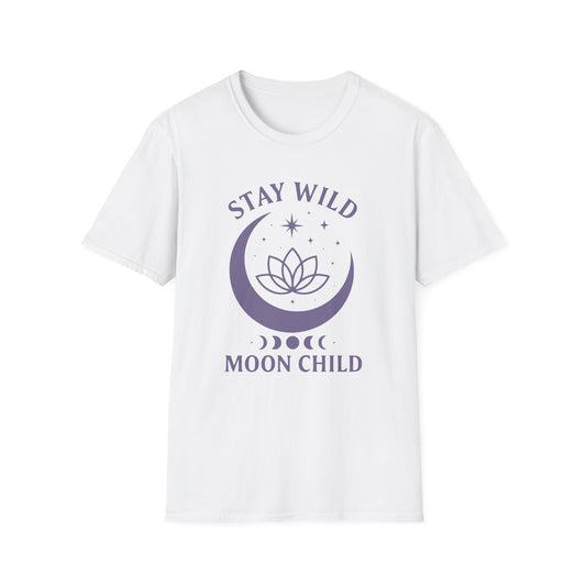 Stay Wild Moon Child T-Shirt - Yoga Inspired Design