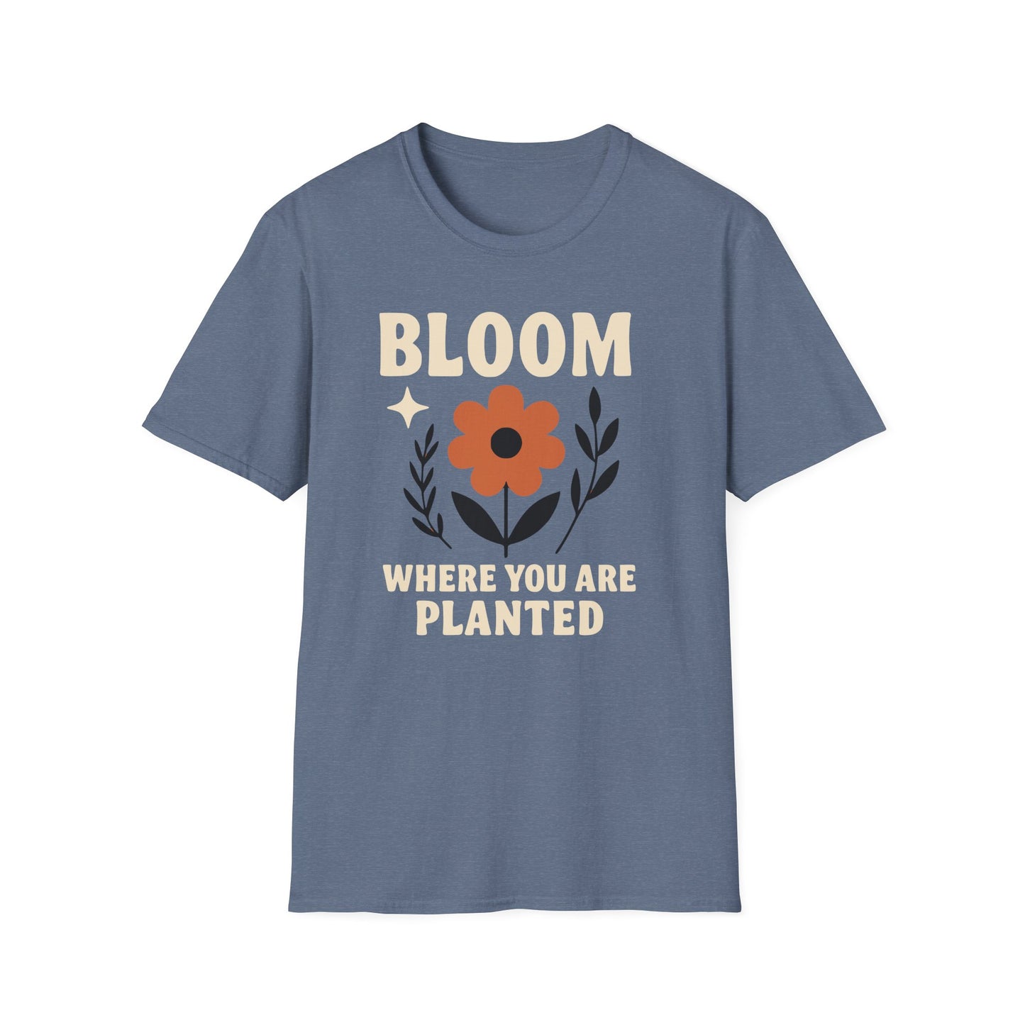 Bloom Where You Are Planted T-Shirt - Yoga Inspired Design