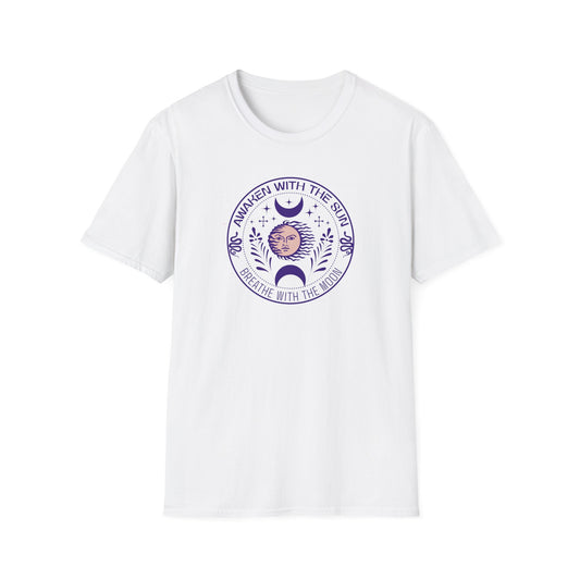 Awaken  With The Sun Breathe With The Moon Tee