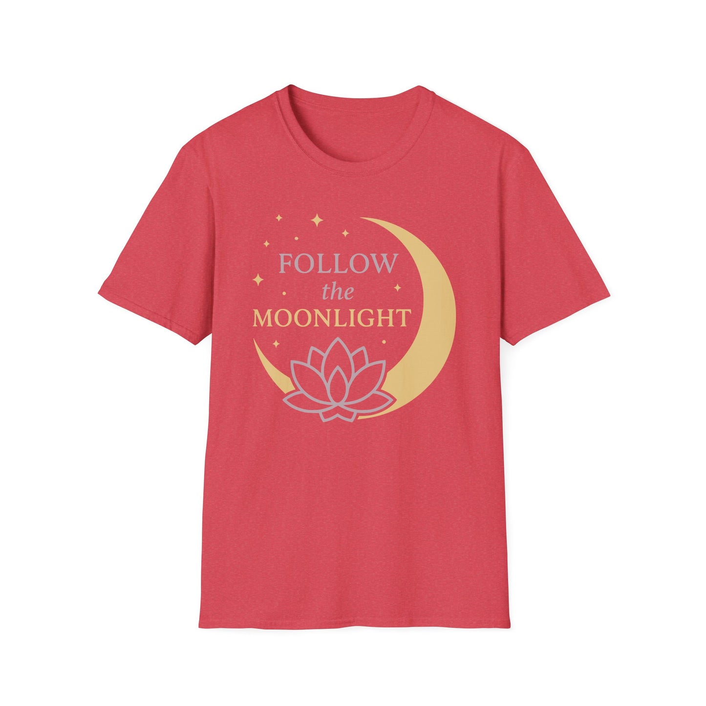 Follow The Moon Light T-Shirt - Yoga Inspired Design