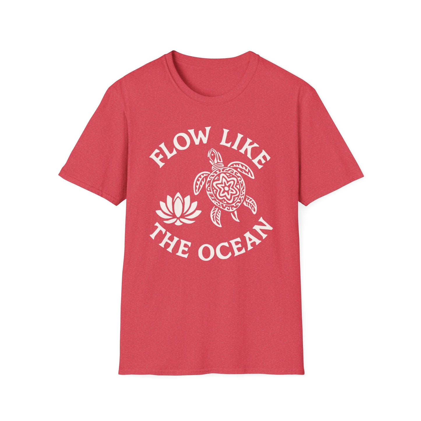 Flow Like The Ocean Tee - Yoga Inspired Design