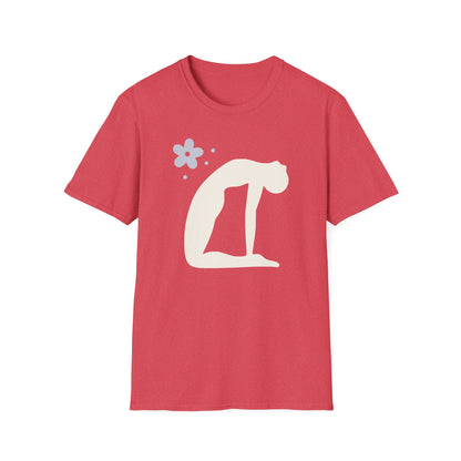 Zen Arc — Minimal Camel Pose Yoga Tee