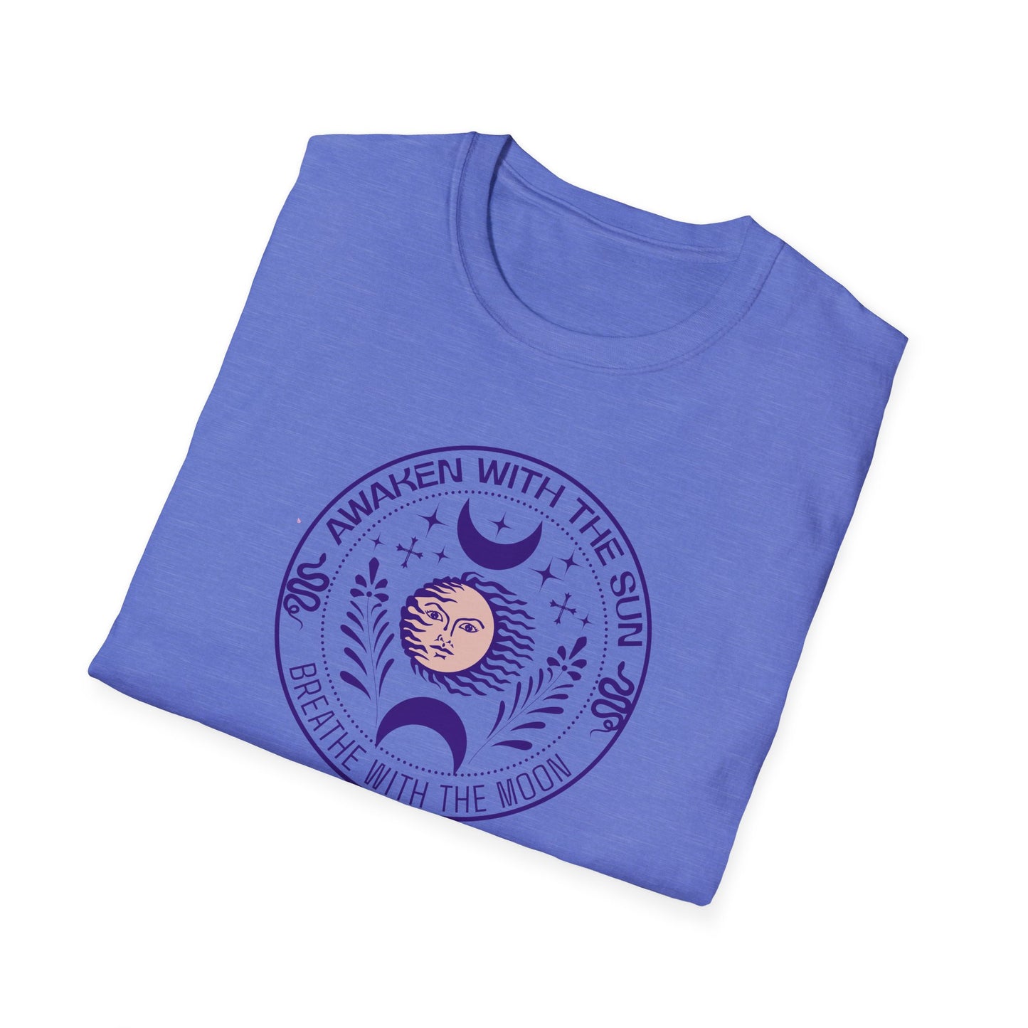 Awaken  With The Sun Breathe With The Moon Tee