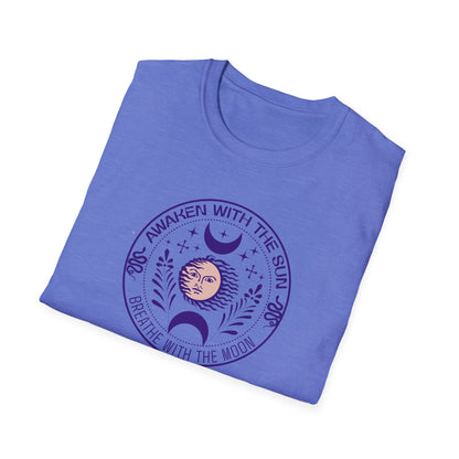Awaken  With The Sun Breathe With The Moon Tee