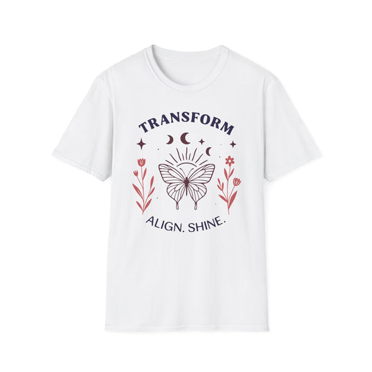 Transform Align. Shine Tee - Yoga Inspired Design