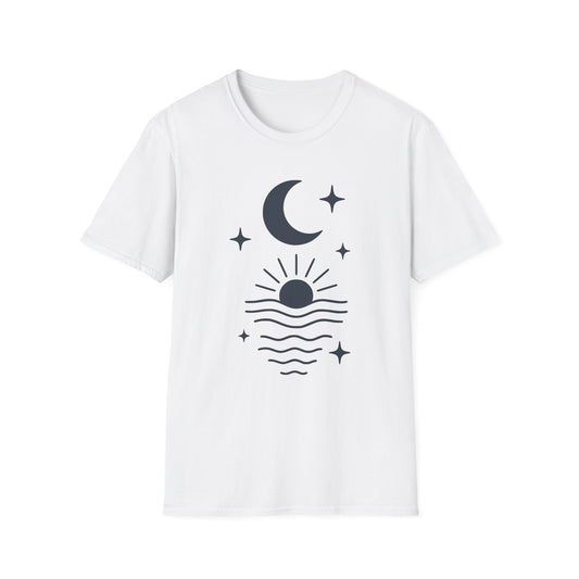 Lunar Flow Tee 2- Yoga inspired Design