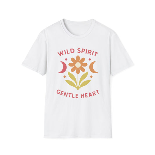 Wild Spirit Gentle Heart Tee - Yoga Inspired Design