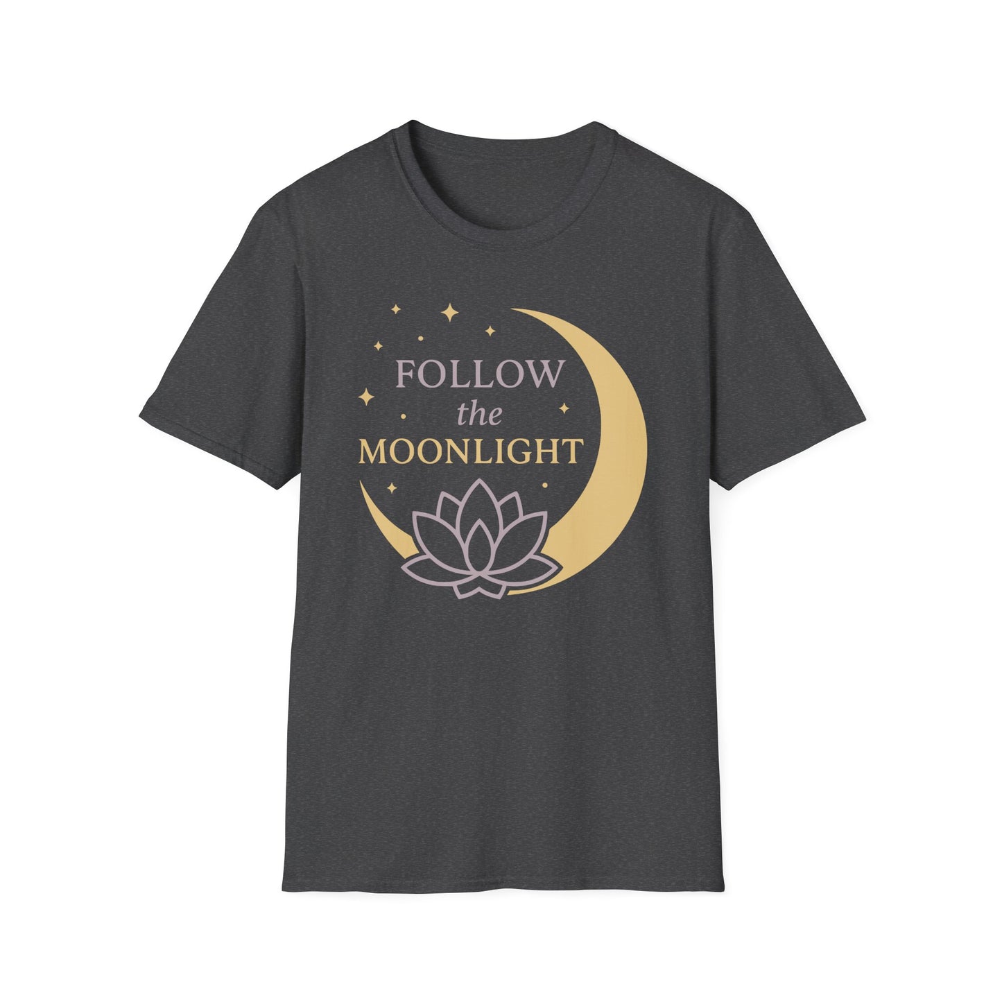 Follow The Moon Light T-Shirt - Yoga Inspired Design