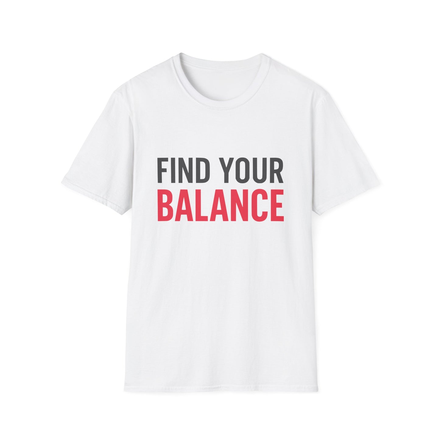 Find Your Balance T-Shirt - Yoga Inspired Design