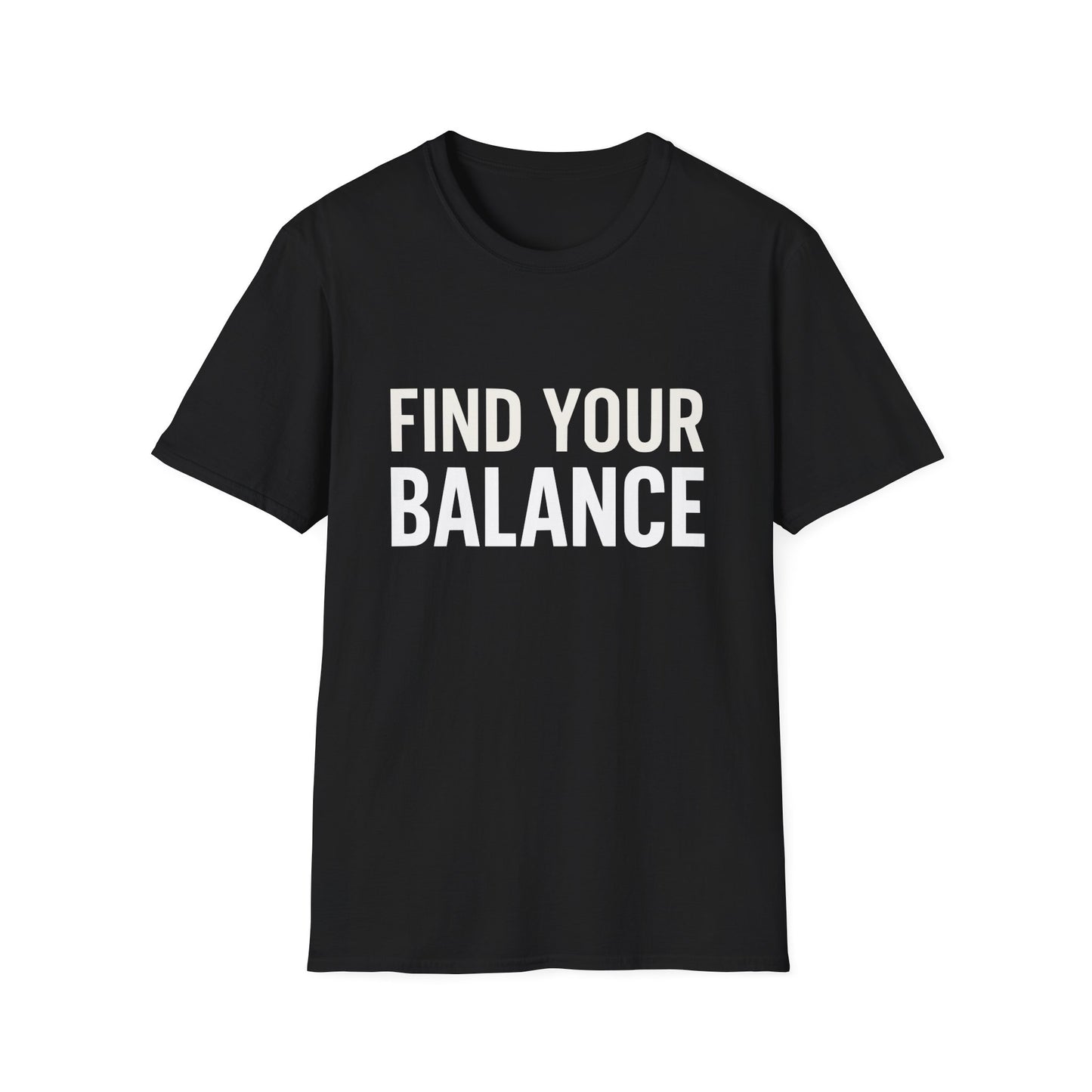 Find Your Balance T-Shirt - Yoga Inspired Design