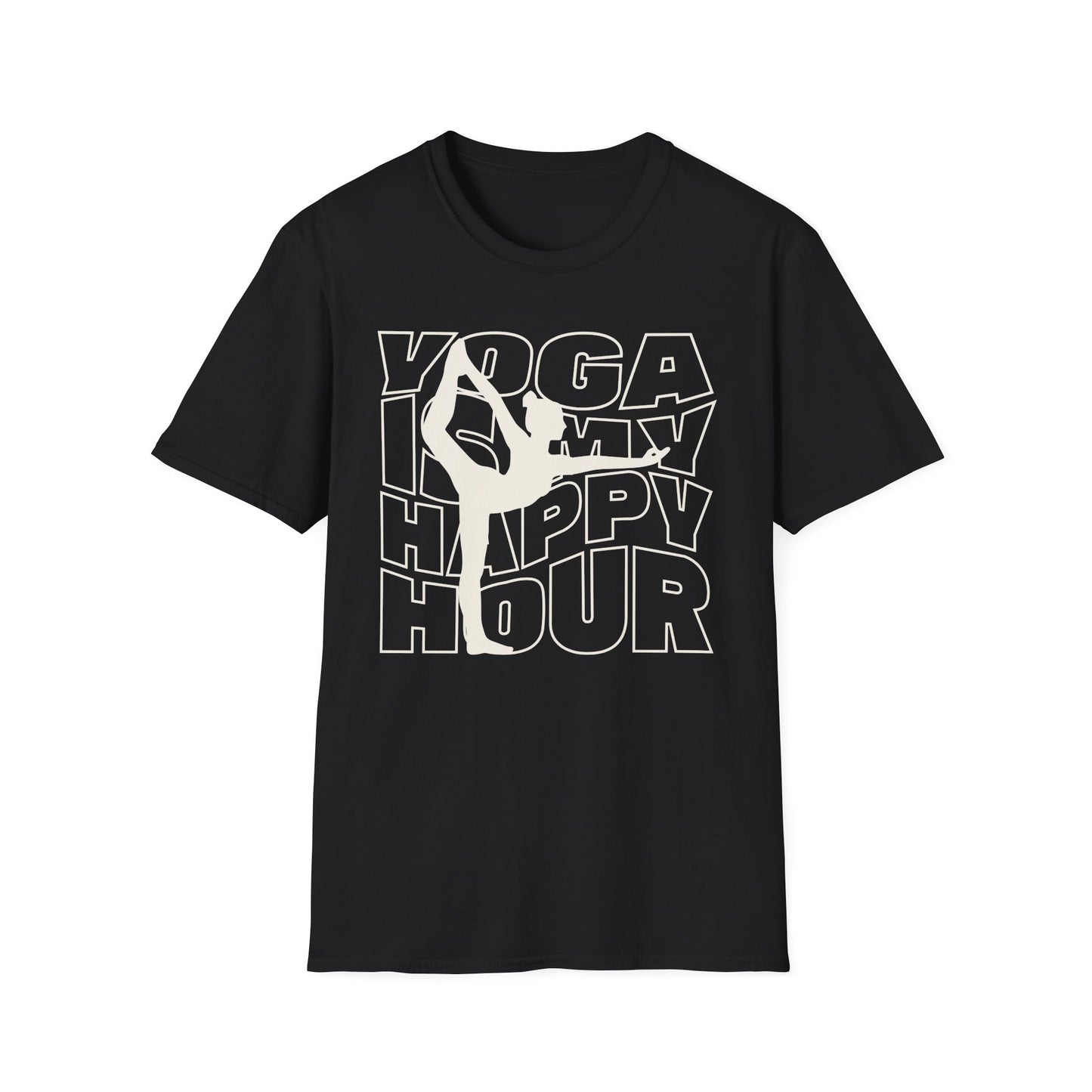 Yoga Is My Happy Hour Tee - Yoga Inspired Design