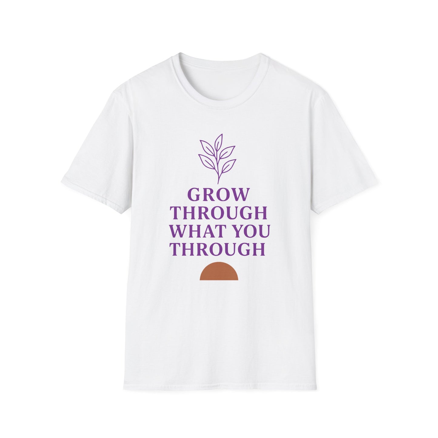 Grow Through What You Through Tee - Yoga Inspired Design