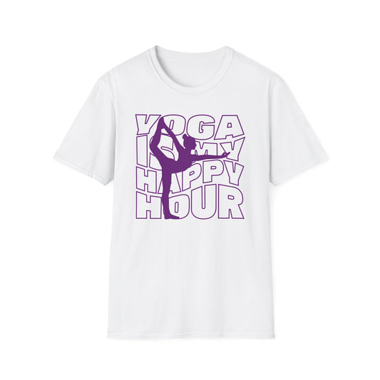 Yoga Is My Happy Hour Tee - Yoga Inspired Design