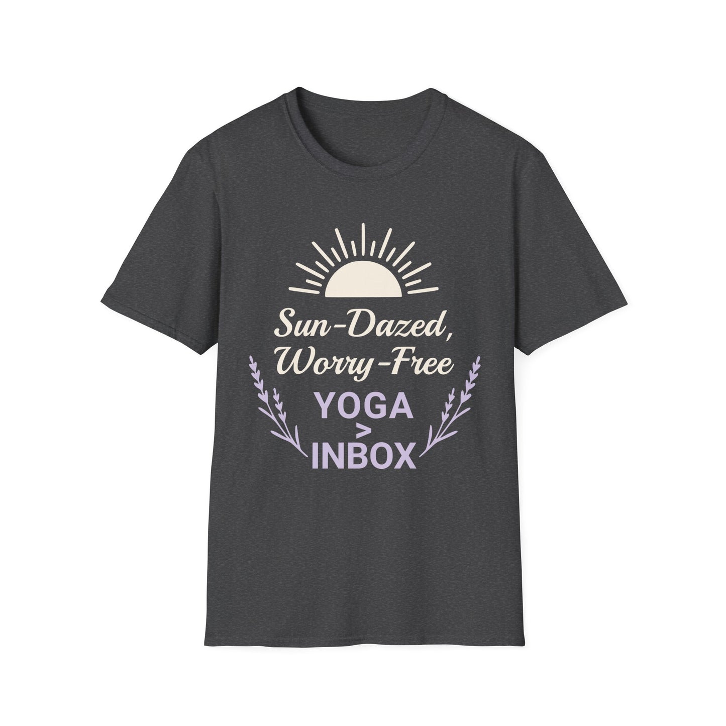 Sun-Dazed, Worry-Free  Yoga>Inbox Tee