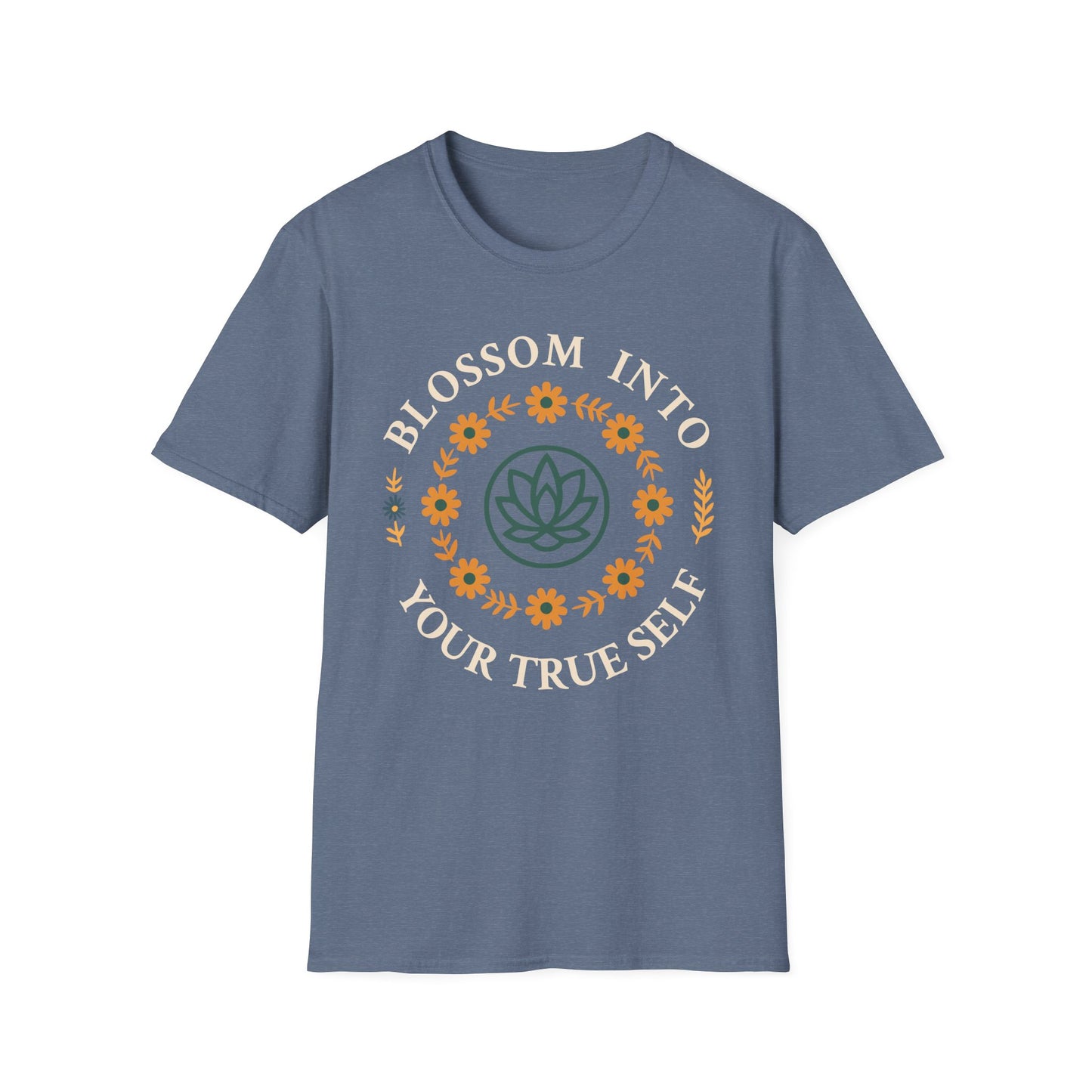 Blossom Into Your True Self Tee - Yoga Inspired Design