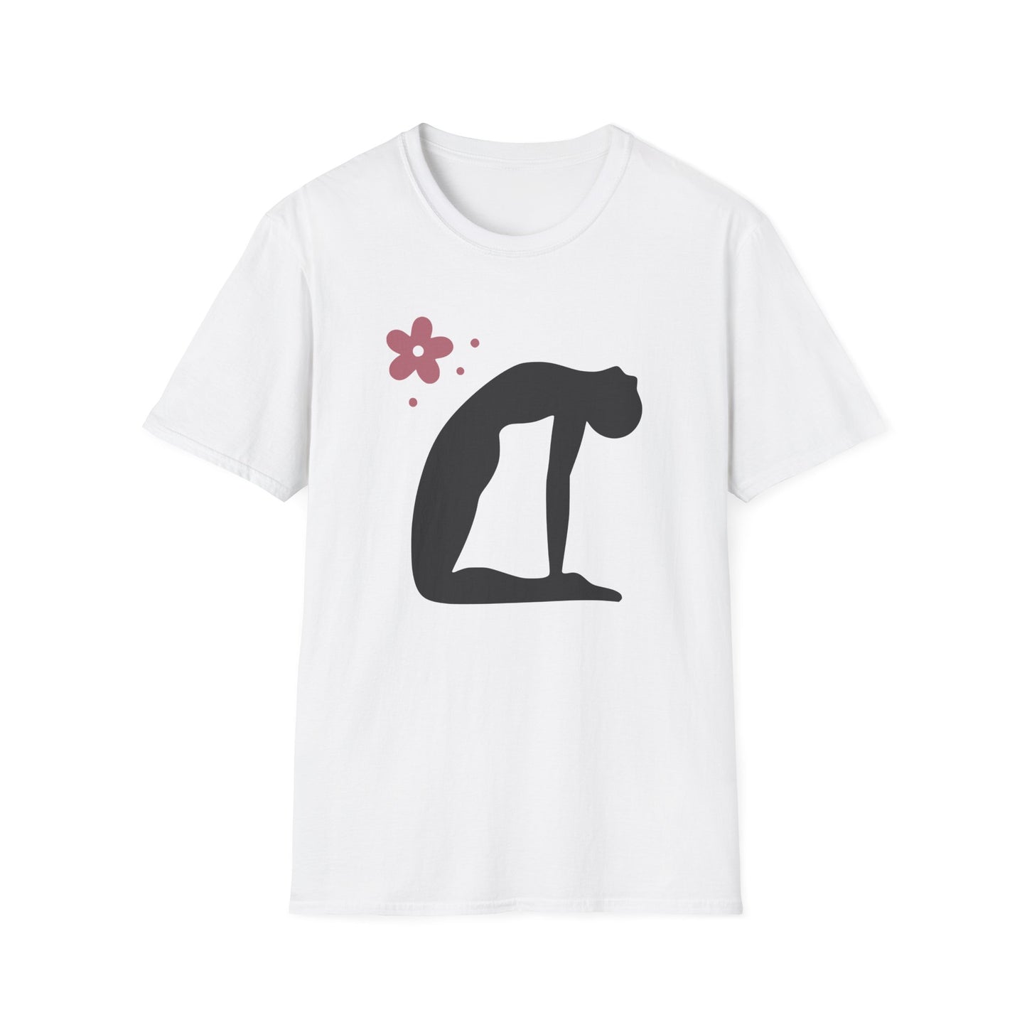 Zen Arc — Minimal Camel Pose Yoga Tee