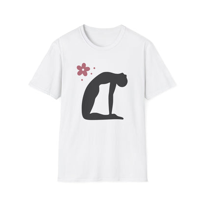 Zen Arc — Minimal Camel Pose Yoga Tee
