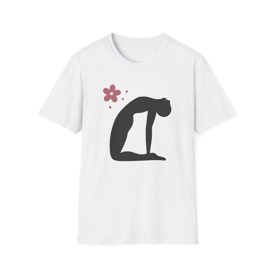 Zen Arc — Minimal Camel Pose Yoga Tee