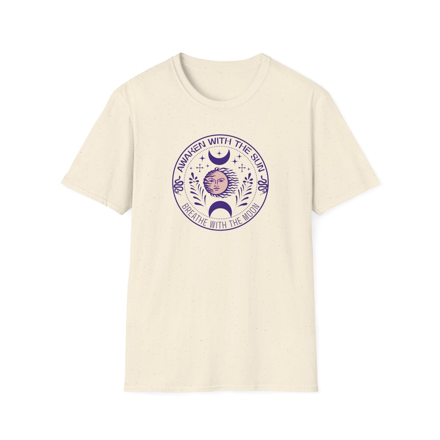 Awaken  With The Sun Breathe With The Moon Tee