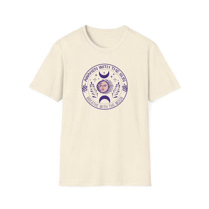 Awaken  With The Sun Breathe With The Moon Tee